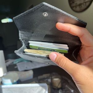 YSL black wallet